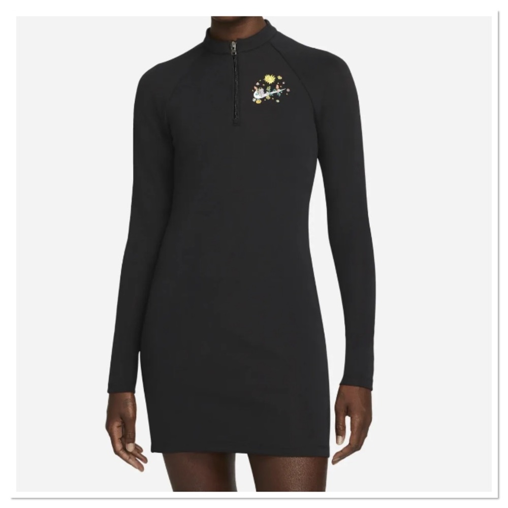 Nike Women’s Sportswear Essential Tech Fleece Dress Black NWT